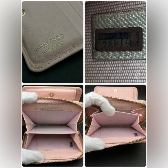 💕JIMMY CHOO STAR STUDDED COMPACT WALLET💕 - Picture 9 of 9